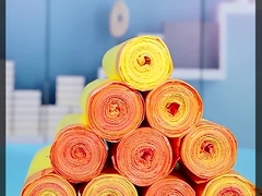 Sac à ordures recyclé écologique en plastique recyclé avec fermeture à corde